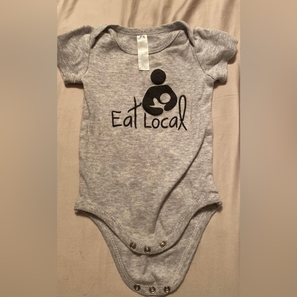 Eat local onesie